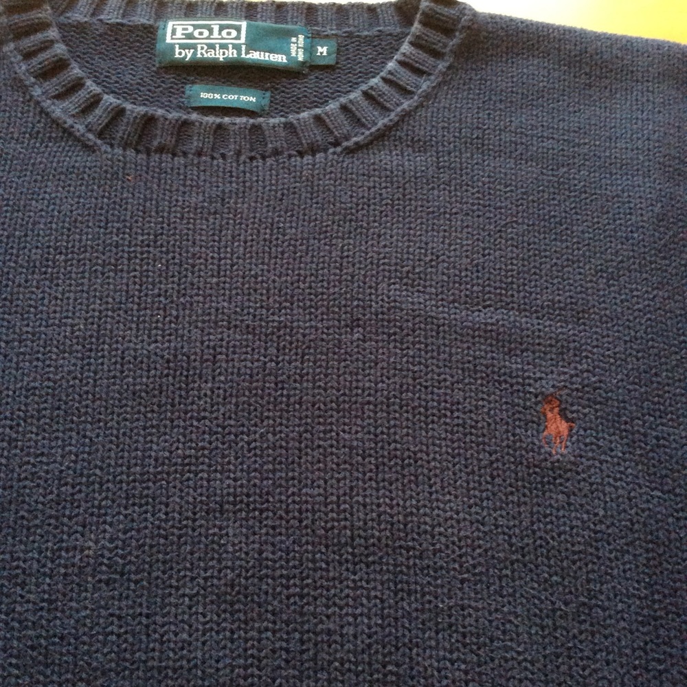 Crewneck cotton sweater